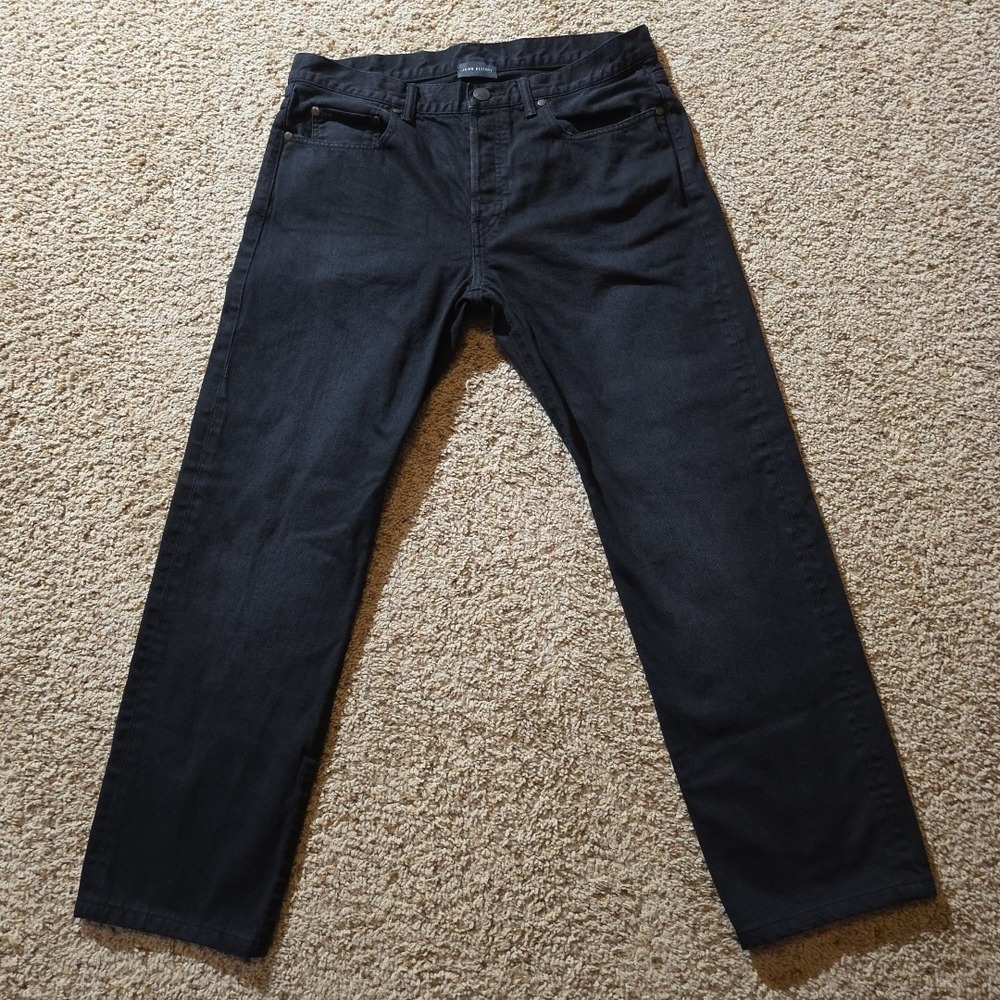 John Elliott Jeans 33x27 The Daze Mens Black Denim Button‎ Fly Japan